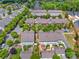 Aerial view of neighborhood with mature trees and well maintained homes at 17913 Ragtop Day Ln, Cornelius, NC 28031