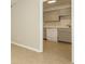 Galley kitchen with stainless appliances and ample counter space at 1905 Mereview Ct # 21, Charlotte, NC 28210