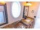 Bathroom with dual granite countertop, wooden cabinets, designer mirrors, and overhead vanity lighting at 2092 Ayrsley Town Blvd, Charlotte, NC 28273