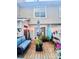 A decorative backyard patio with a seating area perfect for relaxing at 303 Heritage Pkwy, Fort Mill, SC 29715