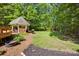 Expansive backyard featuring a gazebo and lush landscaping at 3610 Providence Mill Rd, Maiden, NC 28650
