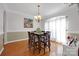 Cozy dining room featuring hardwood floors and bright, natural light at 3610 Providence Mill Rd, Maiden, NC 28650