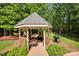 Outdoor gazebo with comfortable seating, ideal for relaxation and outdoor gatherings at 3610 Providence Mill Rd, Maiden, NC 28650