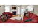 Inviting living room features a cozy fireplace, hardwood floors, and an open layout with elegant archways at 3610 Providence Mill Rd, Maiden, NC 28650