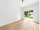 Light and bright bedroom with sliding glass door leading to the backyard and natural light at 424 Airline Ave, Shelby, NC 28150