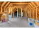 Unfinished attic space with exposed wood framing, offering potential for custom build-out and expansion at 458 Inverness Pl, Rock Hill, SC 29730