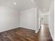 Bright, open living room with new hardwood floors and neutral paint provides a blank canvas at 4623 Harris Elliot Rd, Lincolnton, NC 28092