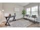 Stylish home office with natural light, modern desk, comfortable chairs, and tasteful decor at 5305 Friendly Baptist Church Rd, Indian Trail, NC 28079