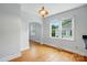 Dining room with hardwood floors and a large window at 604 Meadowbrook Rd, Kings Mountain, NC 28086
