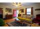Living room with a sofa and hardwood floors at 604 Meadowbrook Rd, Kings Mountain, NC 28086