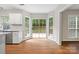 Eat-in kitchen area with large windows offering scenic views at 6434 Skyline Dr, Charlotte, NC 28269