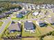 An aerial view showing the house and playground within the community at 7112 Irongate Dr, Indian Land, SC 29707