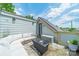 Relaxing outdoor patio area with comfortable seating and pleasant sky at 738 Garden District Dr, Charlotte, NC 28202