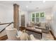Bright living room with neutral tones and stylish furnishings for relaxing and entertaining at 100 N Laurel Ave # 107, Charlotte, NC 28207