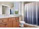 Bathroom with window view and bath and shower at 119 Steinbeck Way # E, Mooresville, NC 28117