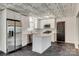 Renovated kitchen with island, stainless steel appliances, and modern finishes at 1423 Ebinport Rd, Rock Hill, SC 29732