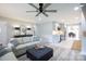 Open-concept layout connects the living room to the kitchen, enhancing flow at 1423 N New Hope Rd, Gastonia, NC 28054