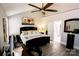 Spacious main bedroom featuring vaulted ceiling, view to ensuite bath, and luxury finishes at 14406 Gadwall Ct, Charlotte, NC 28273