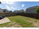 Well maintained backyard featuring a lush green lawn and wooden fence at 159 Saye Pl, Mooresville, NC 28115