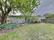 View of the backyard with flowers and a section of the home at 2001 Tyvola Rd, Charlotte, NC 28210
