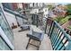 Balcony with seating overlooking cityscape, providing a relaxing outdoor space for enjoying city views at 300 W 5Th St # 644, Charlotte, NC 28202