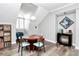 Dining area featuring hardwood floors and natural light at 300 W 5Th St # 644, Charlotte, NC 28202