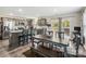Dining area features a large table and chairs with backyard views at 3401 Shillinglaw Rd, Sharon, SC 29742