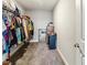 Spacious walk-in closet with shelving and ample storage space for clothes and accessories at 3401 Shillinglaw Rd, Sharon, SC 29742