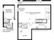 Detailed floor plan showcasing layout of the basement with a bedroom, bathroom and storage at 518 Durango Way, Denver, NC 28037