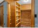 Walk-in closet with ample shelving and cedar-lined storage space at 536 Brookhaven Rd, Statesville, NC 28625