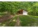 Functional outbuilding perfect for storing equipment or tools, conveniently accessible from the property at 536 Brookhaven Rd, Statesville, NC 28625