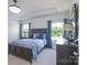 Comfortable bedroom with tray ceilings, neutral colors, and plenty of natural light at 5727 Lavaux Ct, Charlotte, NC 28214