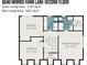 Second-floor layout featuring multiple bedrooms, baths and WIC, designed for modern living at 6040 Morris Farm Ln, Mint Hill, NC 28227