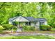 Charming single-story home featuring a quaint front porch and lush landscaping at 622 Neelys Creek Rd, Rock Hill, SC 29732