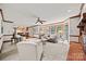Spacious living room featuring hardwood floors and large windows at 7103 Forest Ridge Rd, Matthews, NC 28104