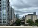 Stunning skyline views from the apartment complex at 715 N Church St # 213, Charlotte, NC 28202