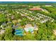 Aerial view of the neighborhood with community pool and tennis courts at 1020 Forbishire Dr at 1020 Forbishire Dr, Matthews, NC 28104