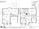 Detailed floor plan showcasing the layout of the home with dimensions and room names at 1020 Forbishire Dr, Matthews, NC 28104