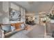 A view into the spacious foyer with wood floors and a peek into the dining and living areas at 1020 Forbishire Dr, Matthews, NC 28104