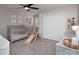 Charming bedroom with crib, slide and built in dresser at 105 Chippewa Trl, China Grove, NC 28023
