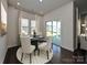 Cozy dining area with a round table, chairs, and sliding doors to the backyard at 1223 Morehead Dr, Salisbury, NC 28144