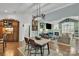 Dining room leading to living room offering open space living and dining, perfect for entertaining at 1328 Somersby Cir, Gastonia, NC 28054