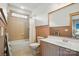 Bathroom features a shower over tub, with a large vanity at 15714 Laurel Oak Cres, Davidson, NC 28036