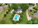 A home with a backyard pool surrounded by landscaped grounds in a well-kept neighborhood at 188 Turnberry Ln, Mooresville, NC 28117