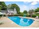 A beautifully maintained in-ground pool sits behind the home at 188 Turnberry Ln, Mooresville, NC 28117