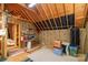 Spacious attic storage area with exposed beams and ample room for organization at 2020 Olde Towne Dr, Monroe, NC 28110