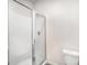 This bathroom features tile floors, an updated shower, and modern fixtures at 2030 Lanza Dr, Charlotte, NC 28215