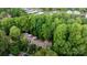 Aerial view of neighborhood surrounded by trees at 222 Riverview Ter, Clover, SC 29710