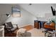 Bonus room with sloped ceilings, hardwood floors, and space for a home office at 222 Riverview Ter, Clover, SC 29710