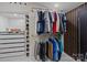 Walk-in closet featuring custom shelving and hanging rods for optimal organization at 222 Riverview Ter, Clover, SC 29710